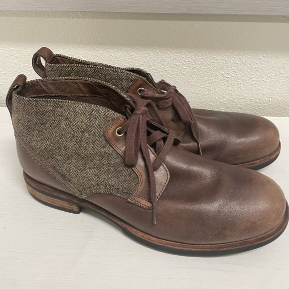 UGG Boots Men\'s Size 11 1/2 Leather and Wool Tweed Lace Up main image 7